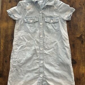 Bella Dahl girls light blue denim dress - size 6